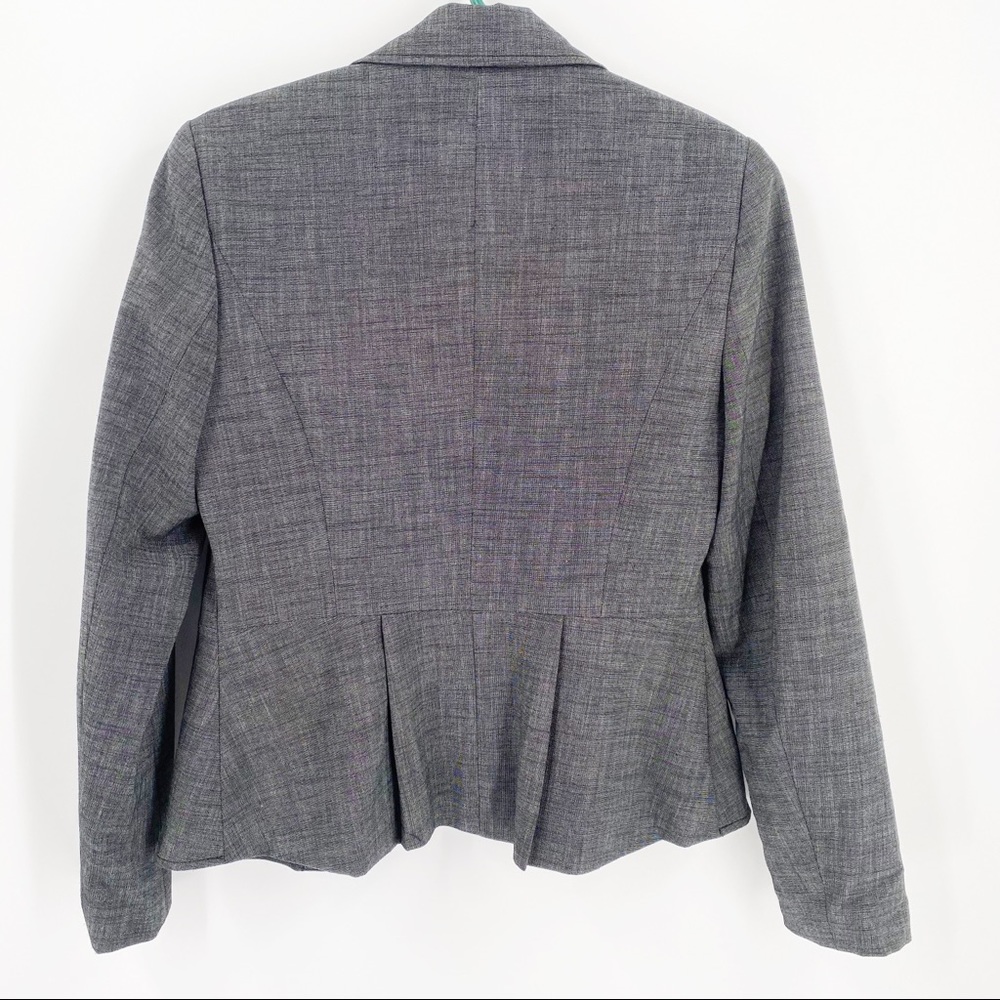 Rafaella Button Front Fitted Gray Jacket Size 6 - Picture 3 of 5